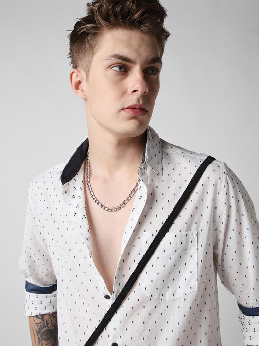 White Dobby Shirt