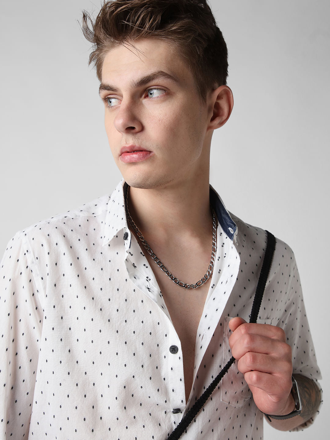 White Dobby Shirt