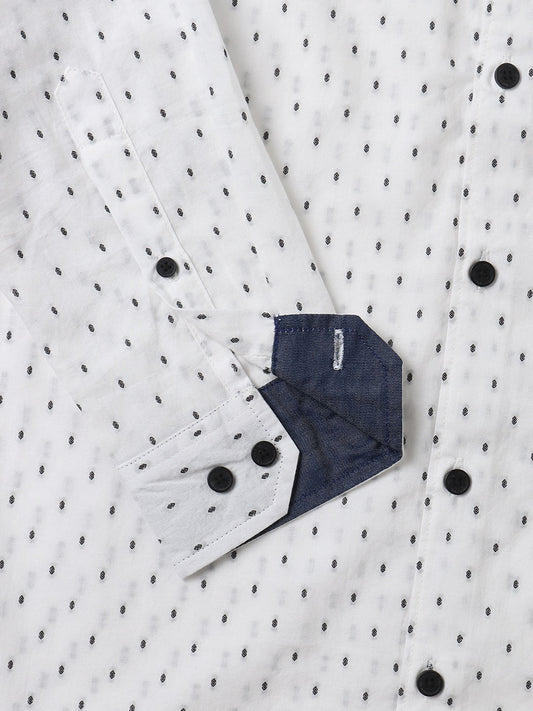White Dobby Shirt