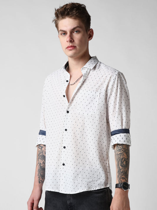 White Dobby Shirt