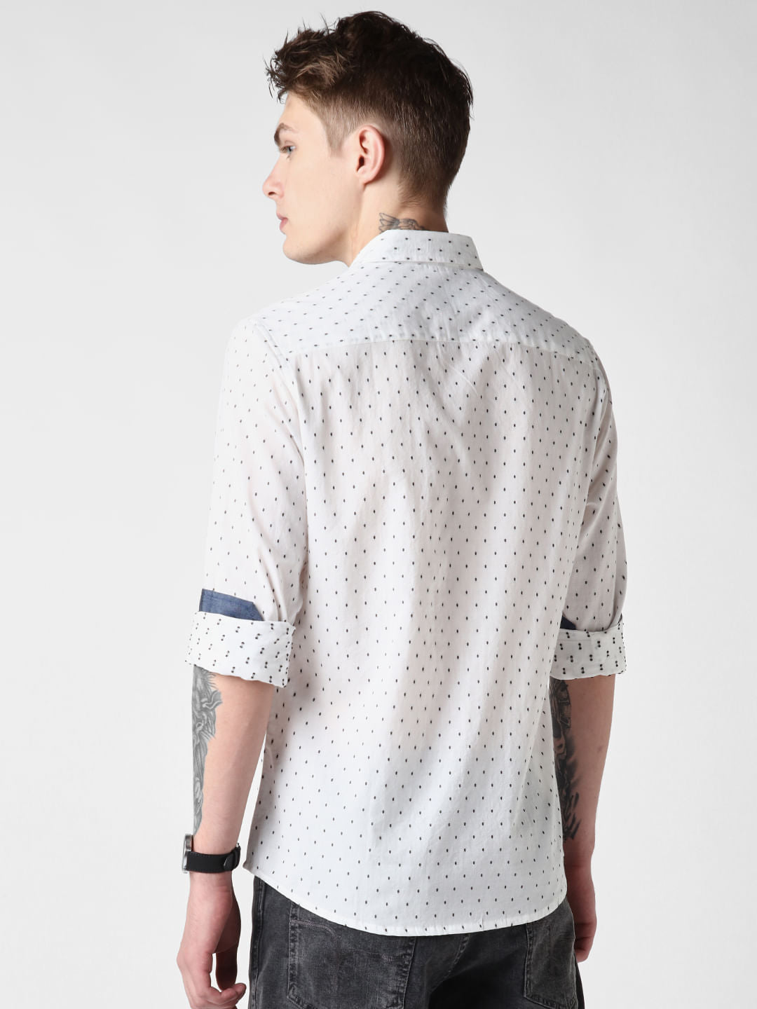 White Dobby Shirt