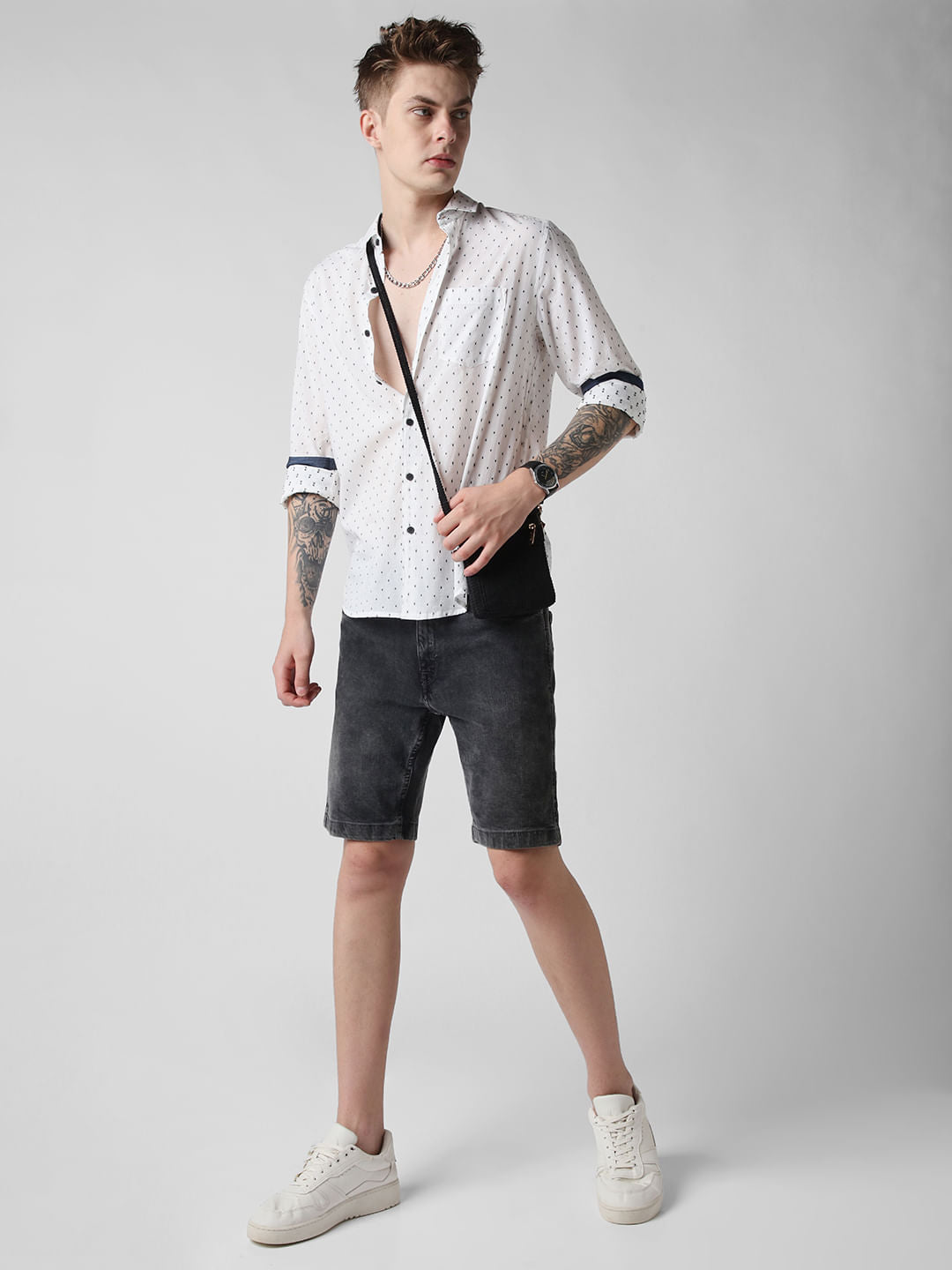 White Dobby Shirt