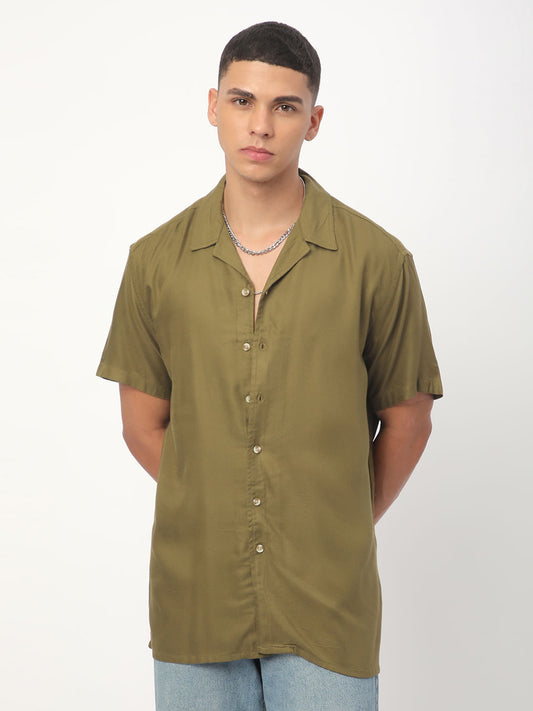 Classy Olive Oversized Shirt