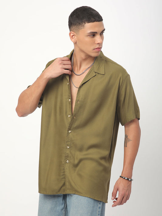 Classy Olive Oversized Shirt