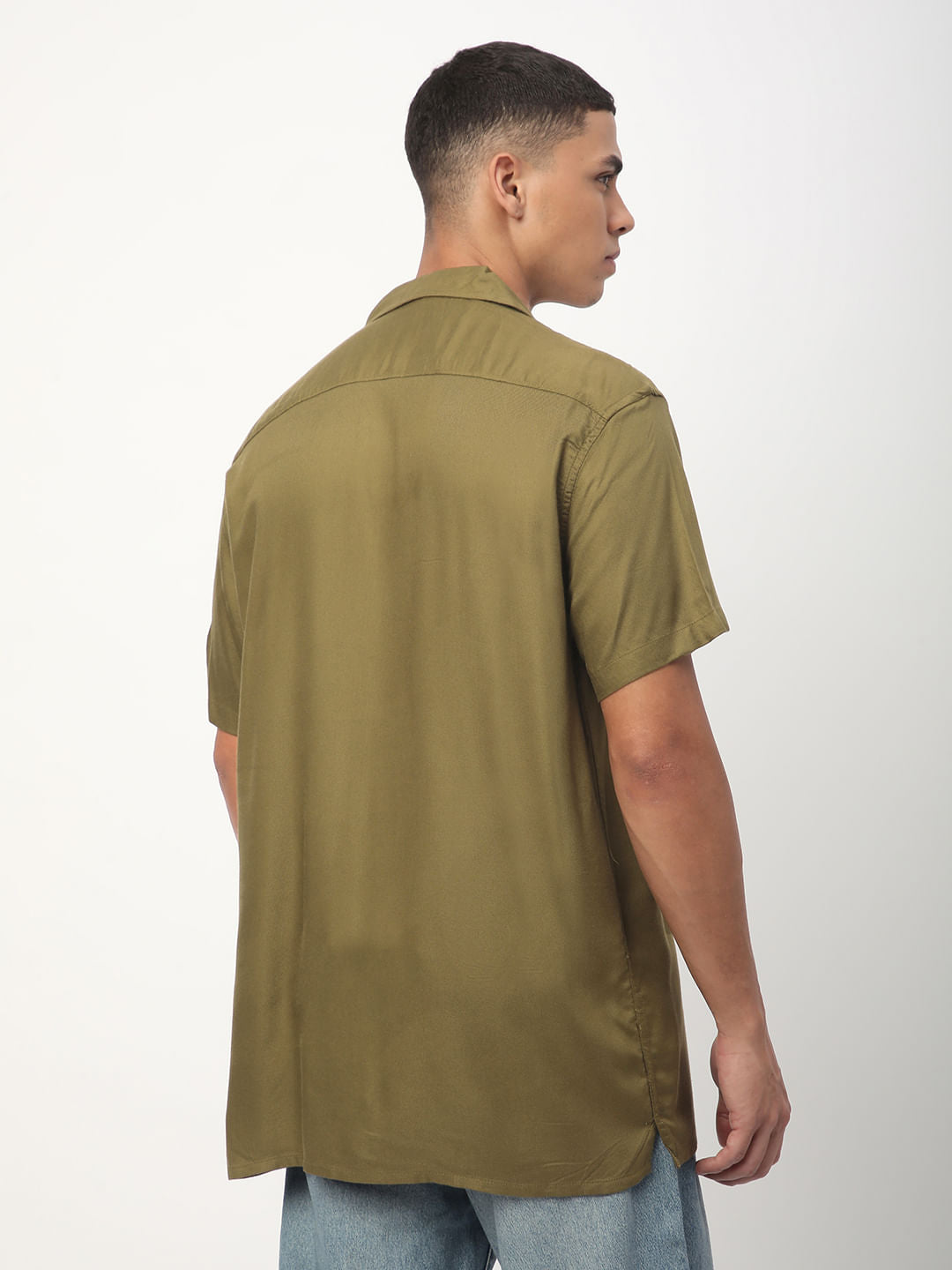 Classy Olive Oversized Shirt