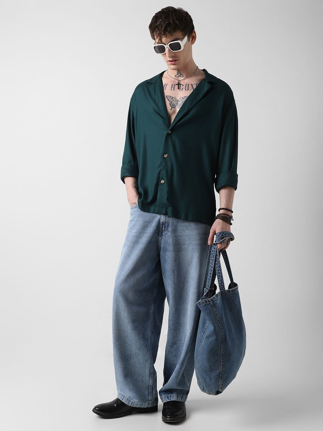 Sacramento Oversized Notched Lapel Collar Shirt