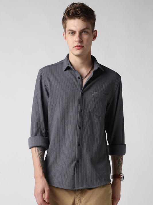 Anchor Grey Textured Shirt
