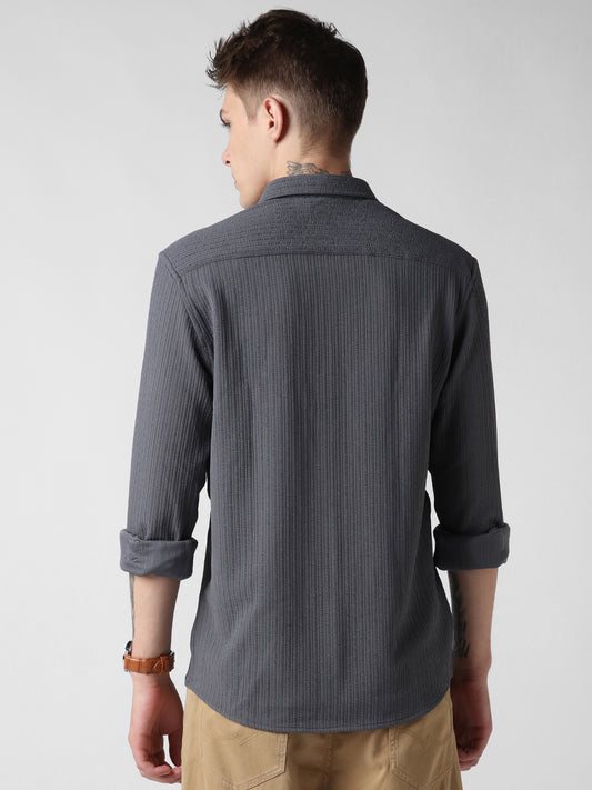 Anchor Grey Textured Shirt