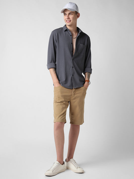 Anchor Grey Textured Shirt