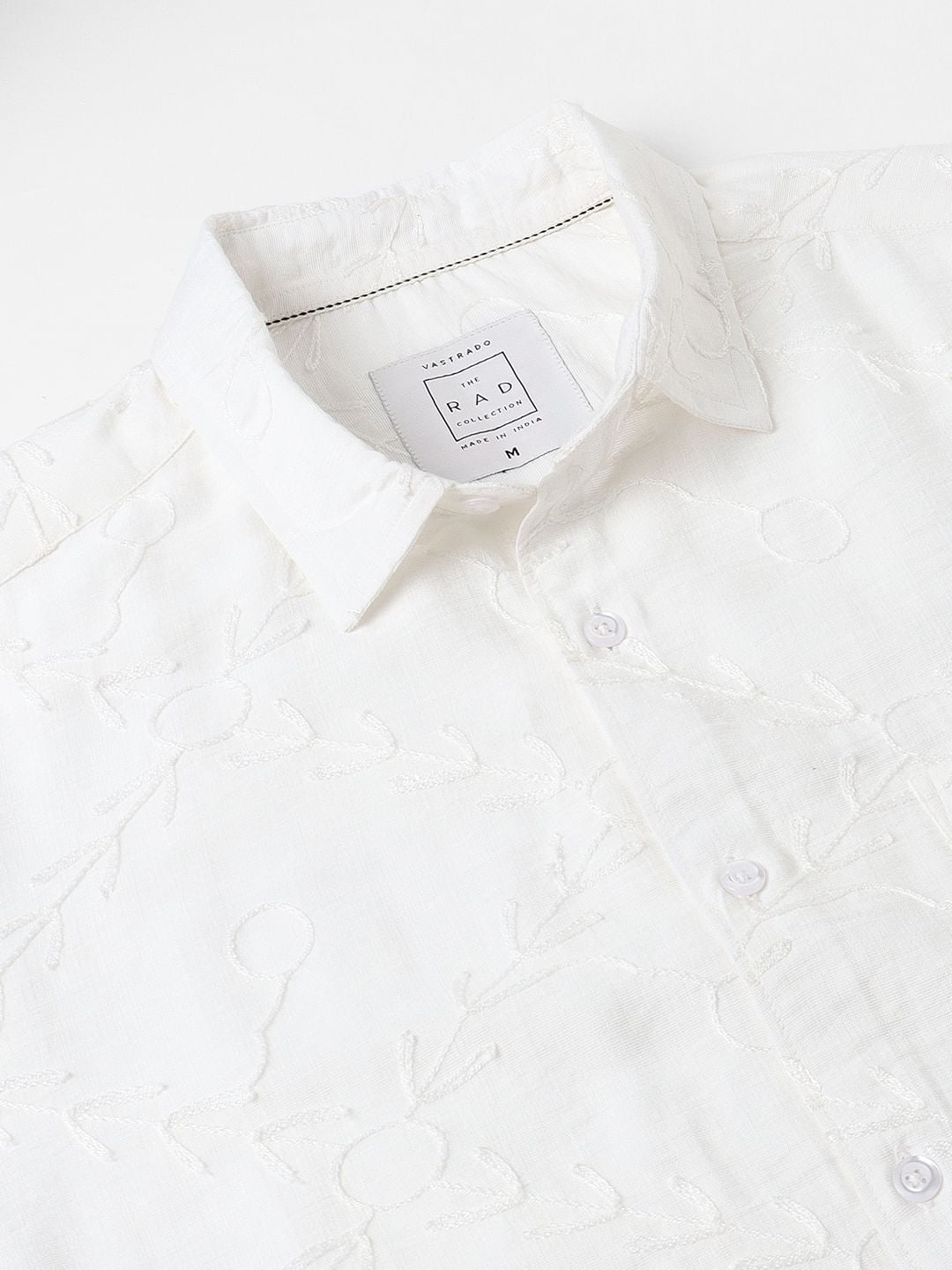 Intricate Ivory Embroidered Shirt