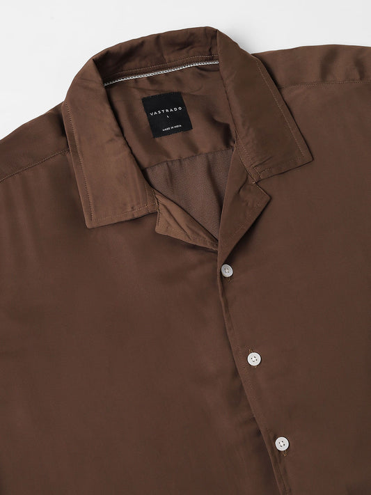 Radiant Chocolate Brown Oversized Shirt