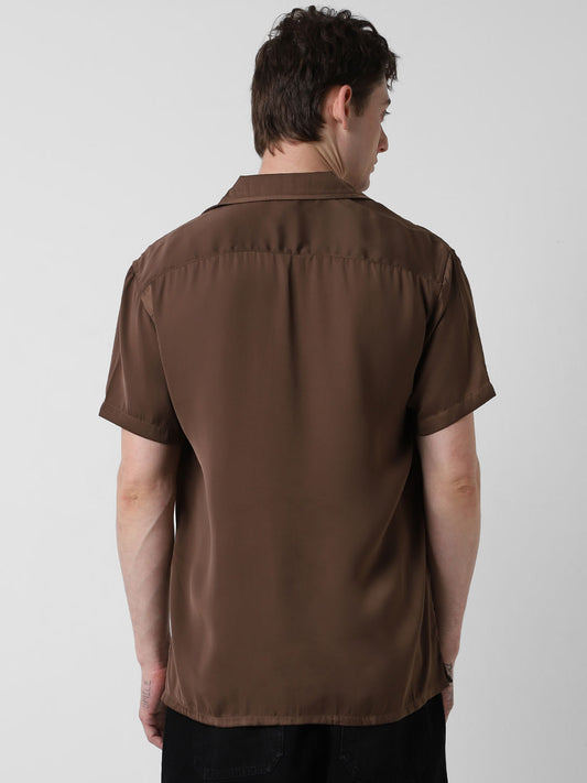 Radiant Chocolate Brown Oversized Shirt