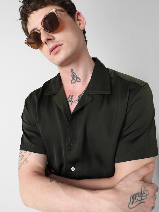 Radiant Avocado Green Oversized Shirt