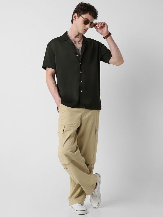 Radiant Avocado Green Oversized Shirt
