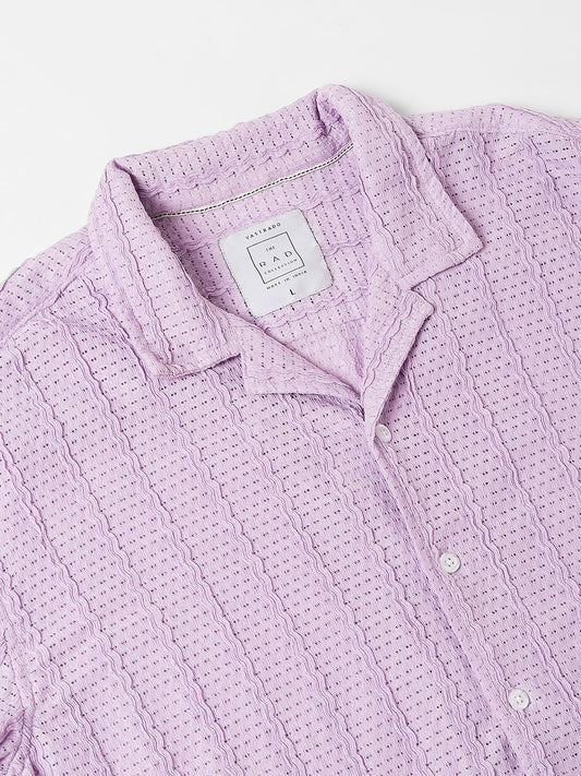 Exquisite AeroMesh Lilac Oversized Shirt