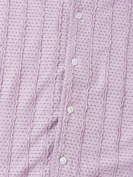Exquisite AeroMesh Lilac Oversized Shirt