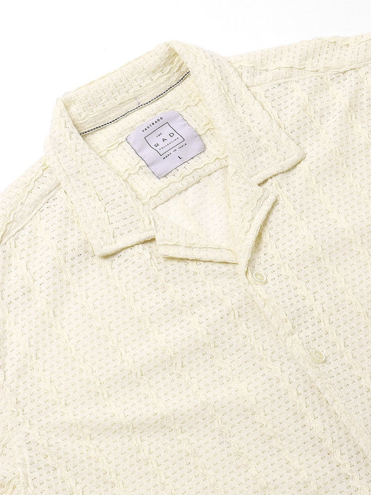 Exquisite AeroMesh Ivory Oversized Shirt