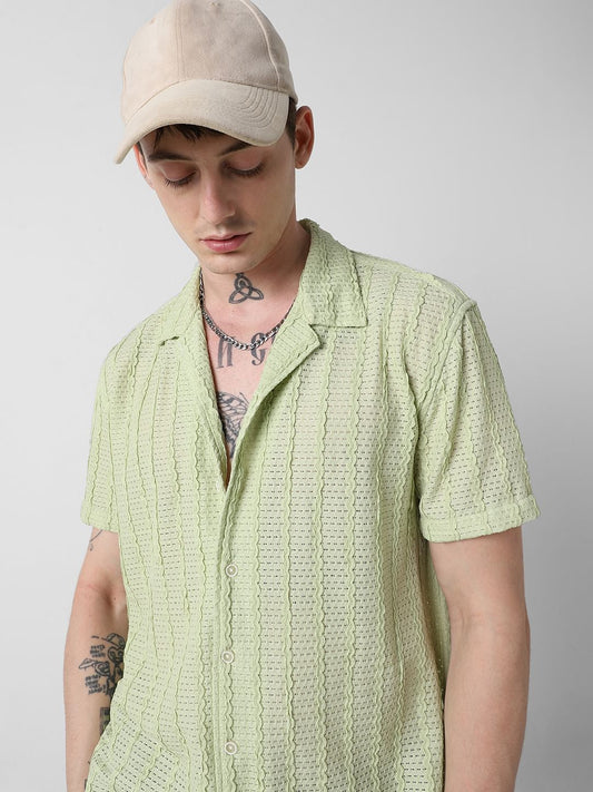 Exquisite AeroMesh Sage Green Oversized Shirt