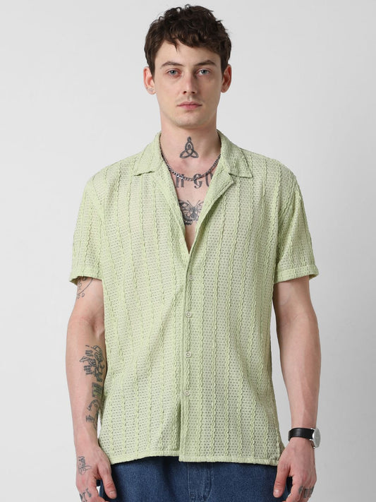 Exquisite AeroMesh Sage Green Oversized Shirt