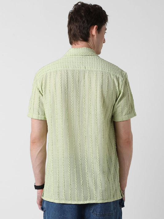 Exquisite AeroMesh Sage Green Oversized Shirt