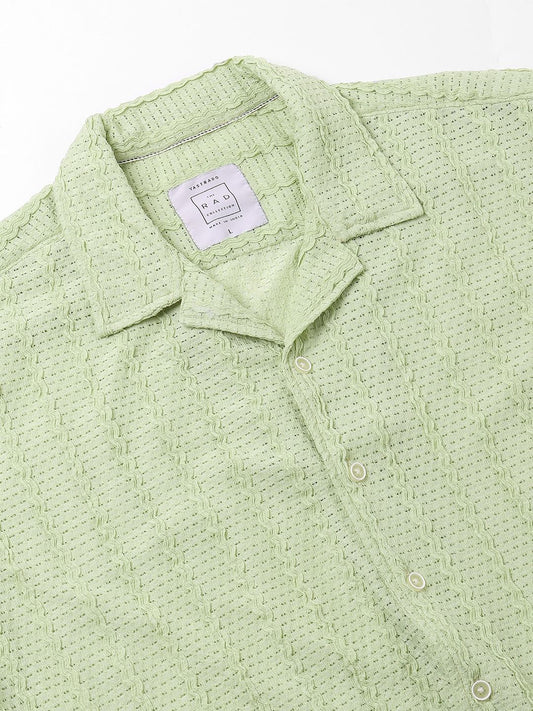 Exquisite AeroMesh Sage Green Oversized Shirt