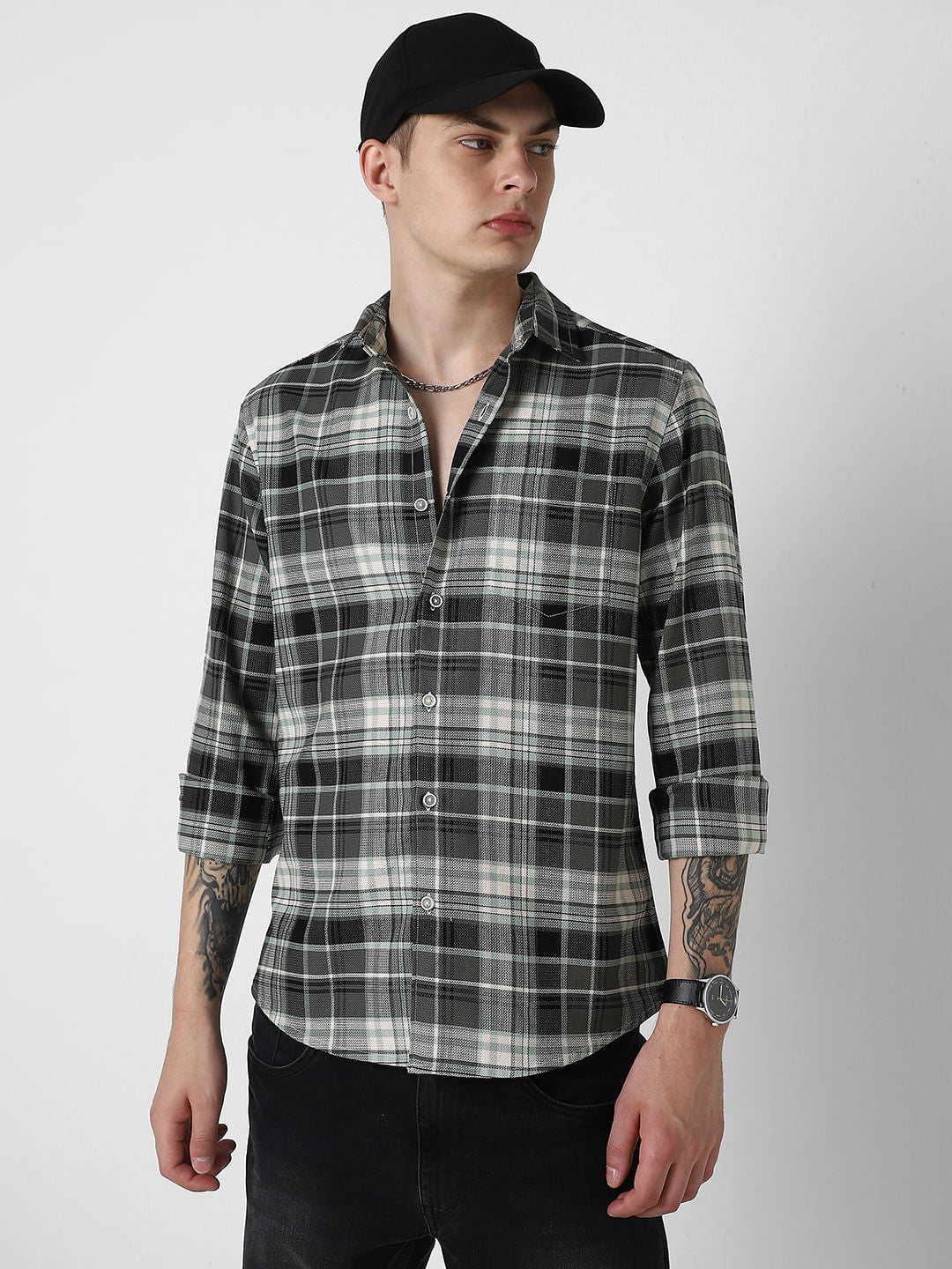 Premium Giza Cotton Plaid Checkered Shirt