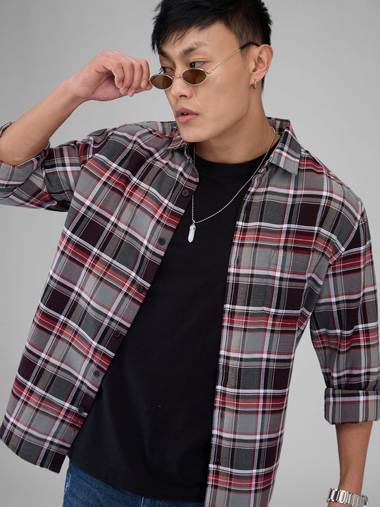 Premium Cotton Vintage Multicolour Checkered Shirt