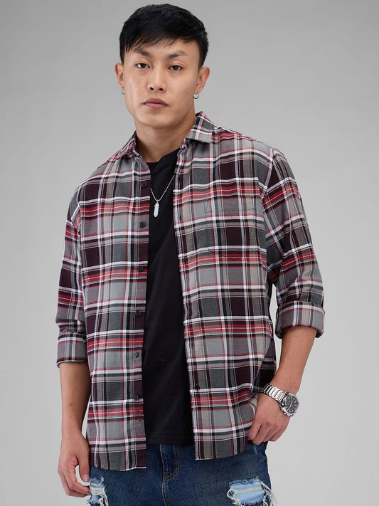 Premium Cotton Vintage Multicolour Checkered Shirt