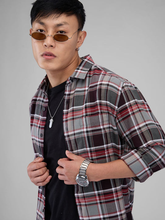 Premium Cotton Vintage Multicolour Checkered Shirt