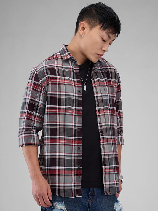 Premium Cotton Vintage Multicolour Checkered Shirt