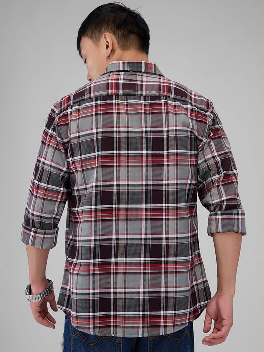 Premium Cotton Vintage Multicolour Checkered Shirt