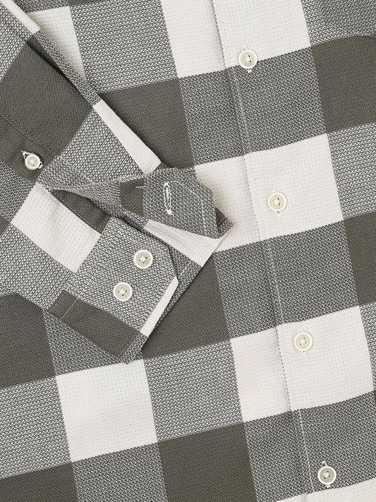 Box Checks Olive Shirt