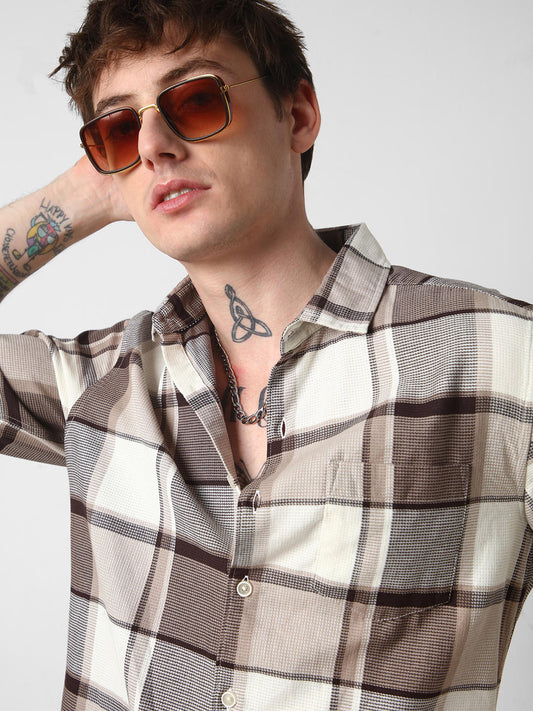 Brunette & Ivory Broad Checked Shirt
