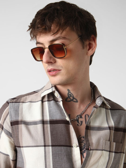 Brunette & Ivory Broad Checked Shirt