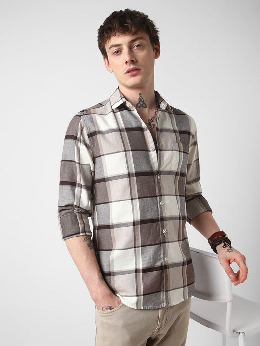 Brunette & Ivory Broad Checked Shirt