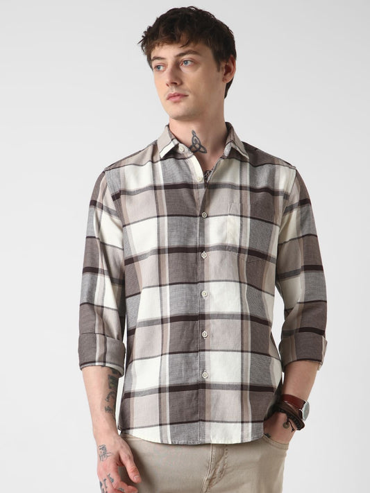 Brunette & Ivory Broad Checked Shirt