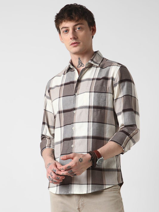 Brunette & Ivory Broad Checked Shirt