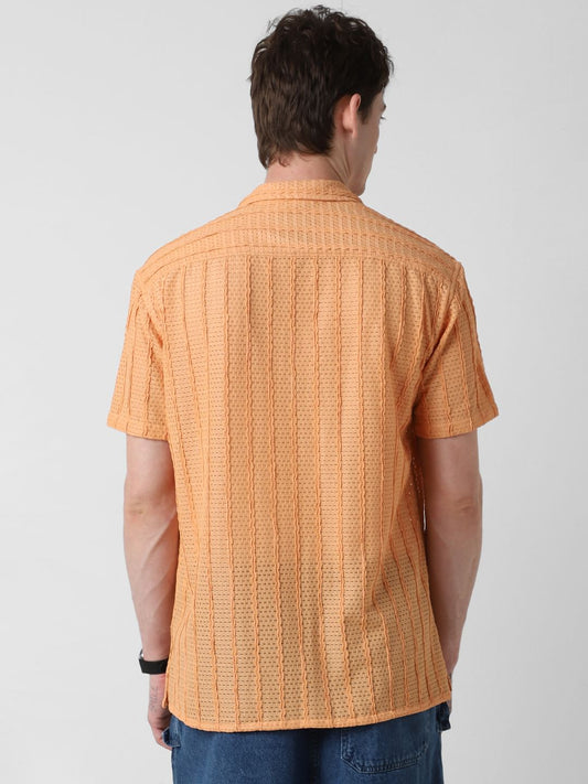 Exquisite AeroMesh Orangish Oversized Shirt