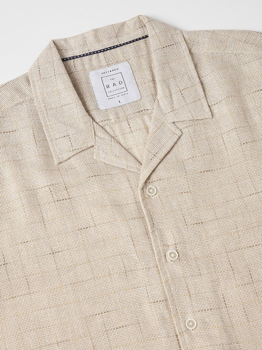 Timeless Beige Jute Oversized Shirt