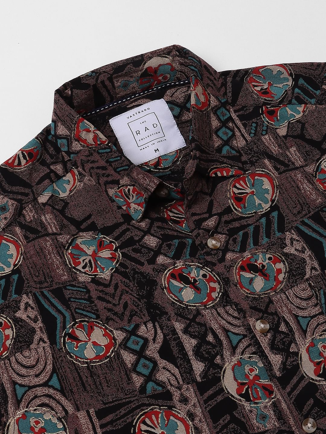 Aesthetic Foil Printed Multicolour Shirt