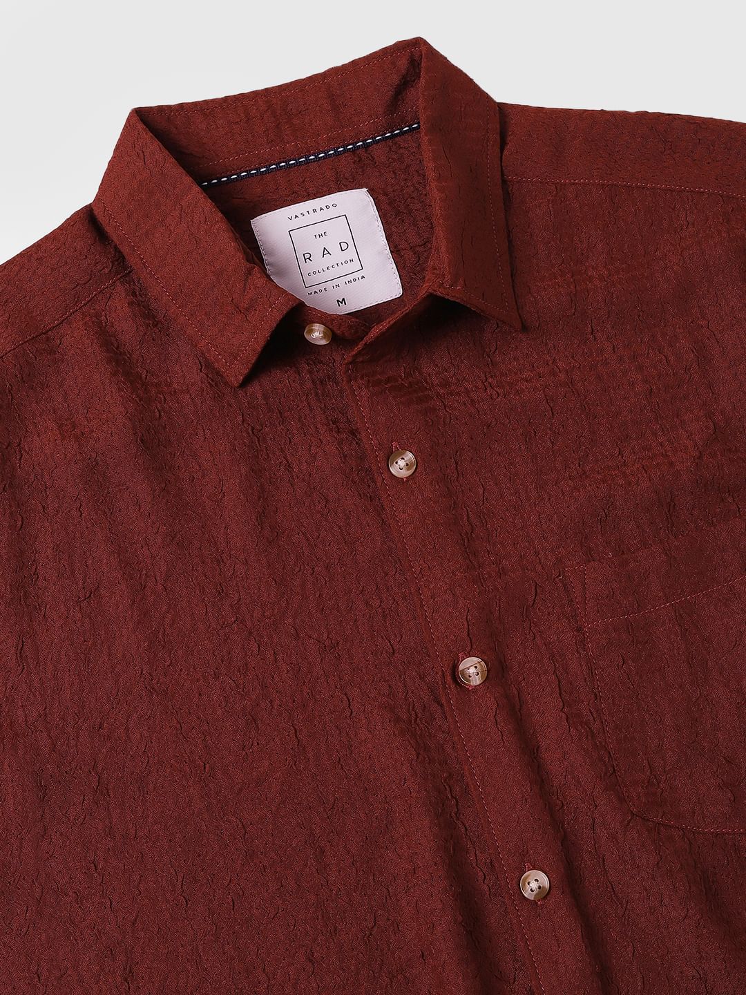 Brown Textured Shirt