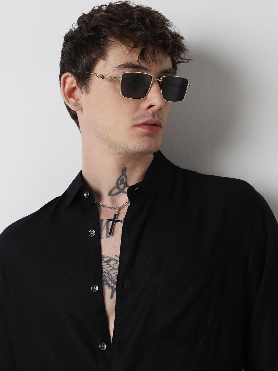 Modish Solid Black Shirt