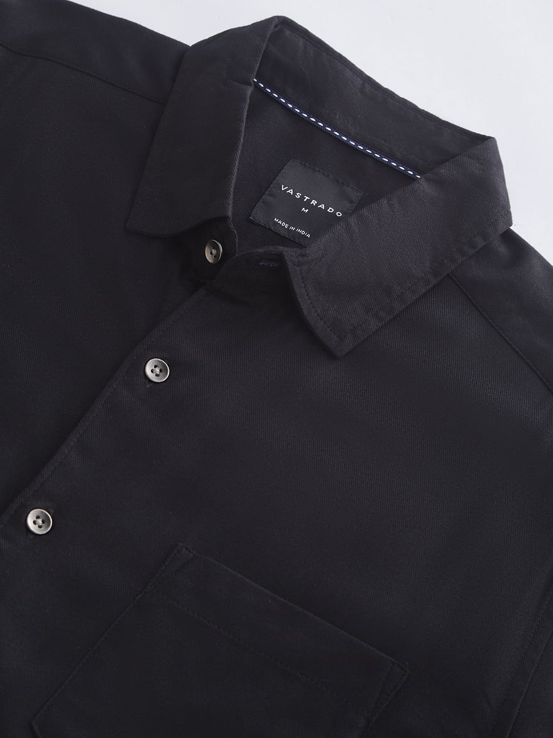 Modish Solid Black Shirt