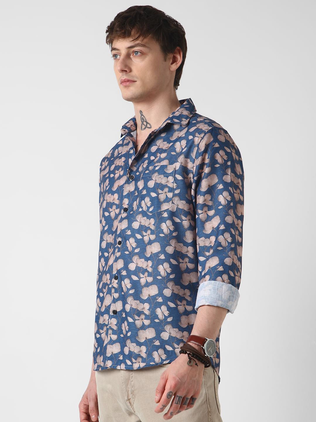 Exquisite Lapis Floret Shirt