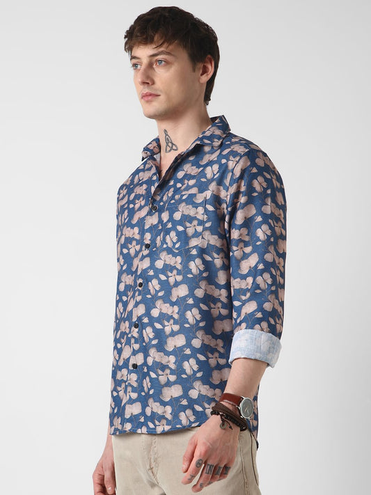 Exquisite Lapis Floret Shirt