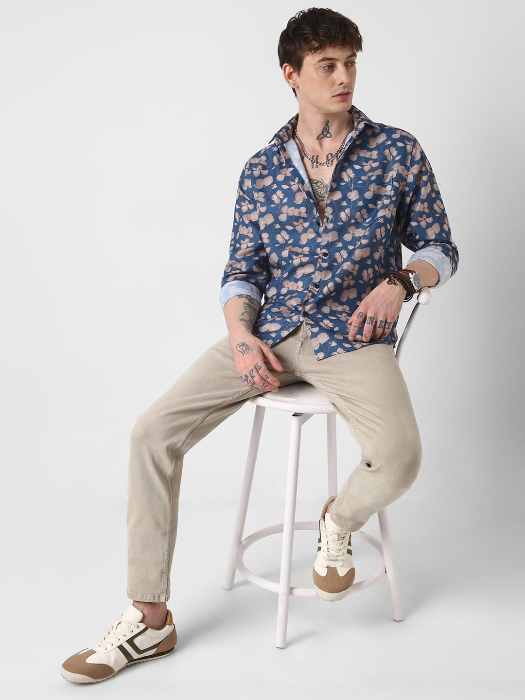 Exquisite Lapis Floret Shirt