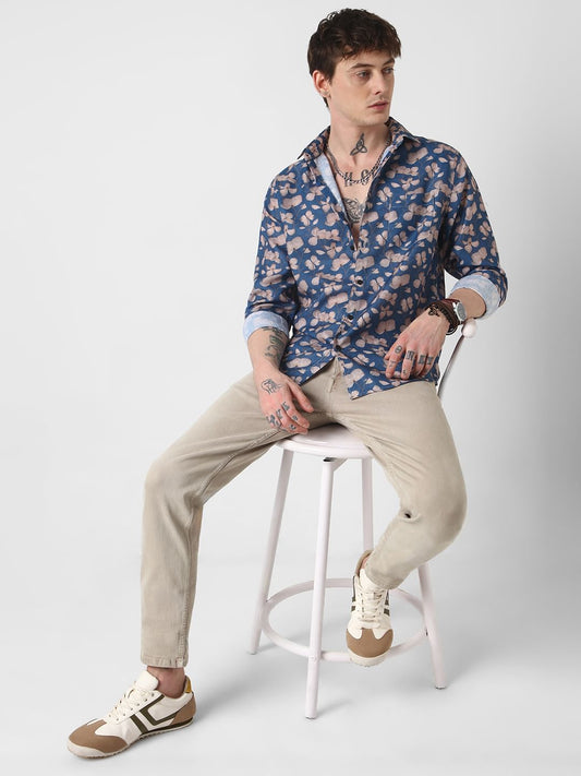 Exquisite Lapis Floret Shirt