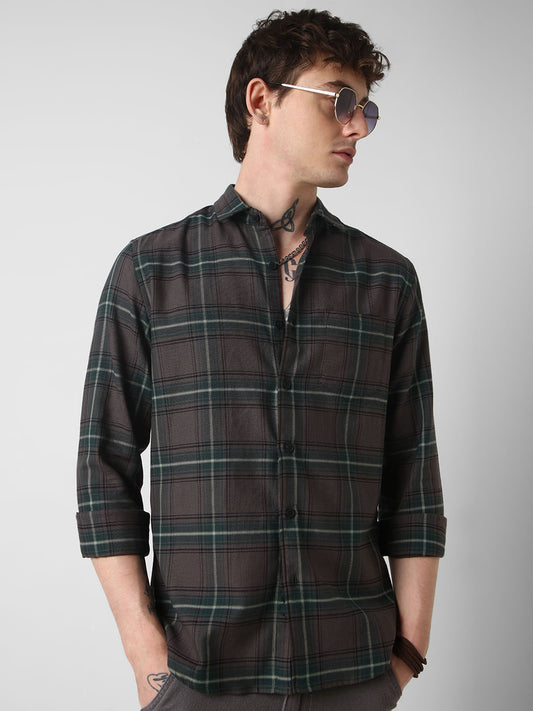 Premium Giza Cotton Multicolour Tartan Checked Shirt