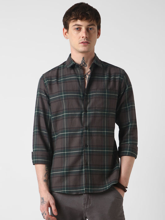 Premium Giza Cotton Multicolour Tartan Checked Shirt