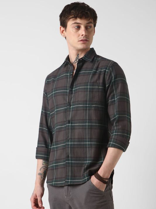 Premium Giza Cotton Multicolour Tartan Checked Shirt